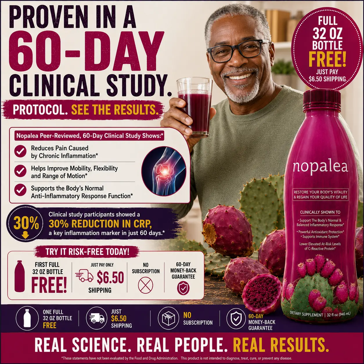 Nopalea ad — proven in a 60-day clinical study.